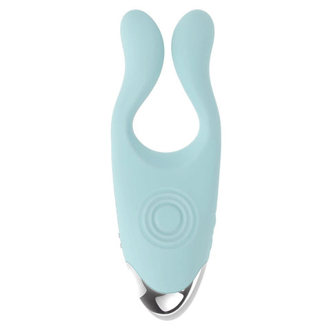 Evolved COUPLES THERAPY Rechargeable Couples Vibrator Teal with Dual Motors - Sex Toys For Couples