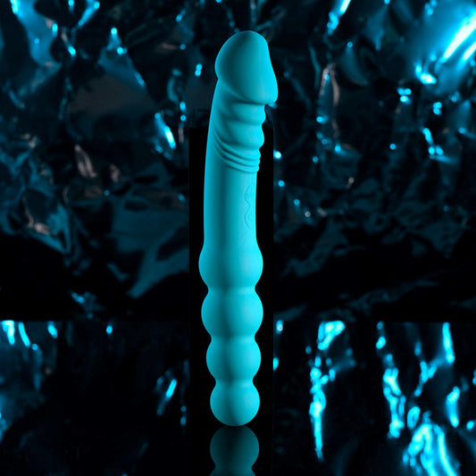 Evolved FLIP FLOP Dual Ended Vibrating Dildo Blue - - Vibrating Dildos