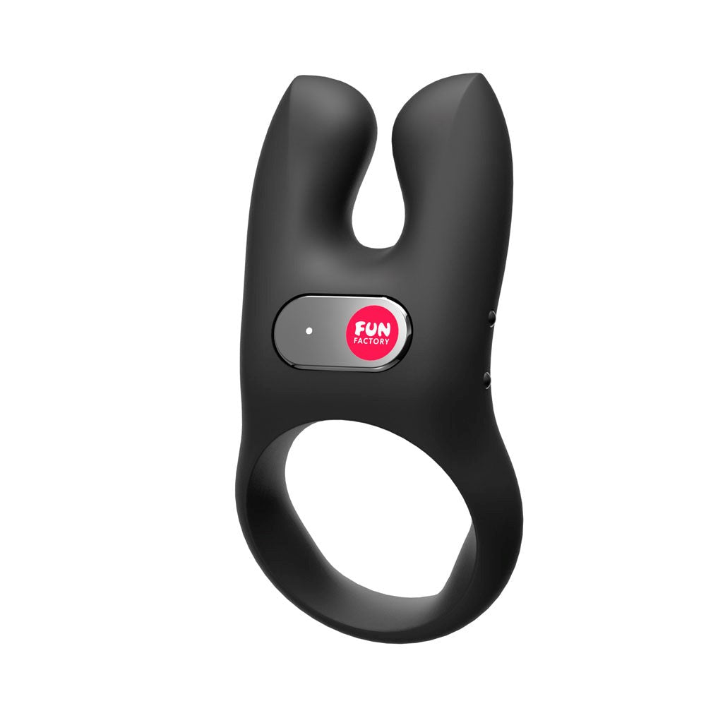 Fun Factory NOS USB Rechargeable Vibrating Cock Ring Black - - Vibrating Cock Rings
