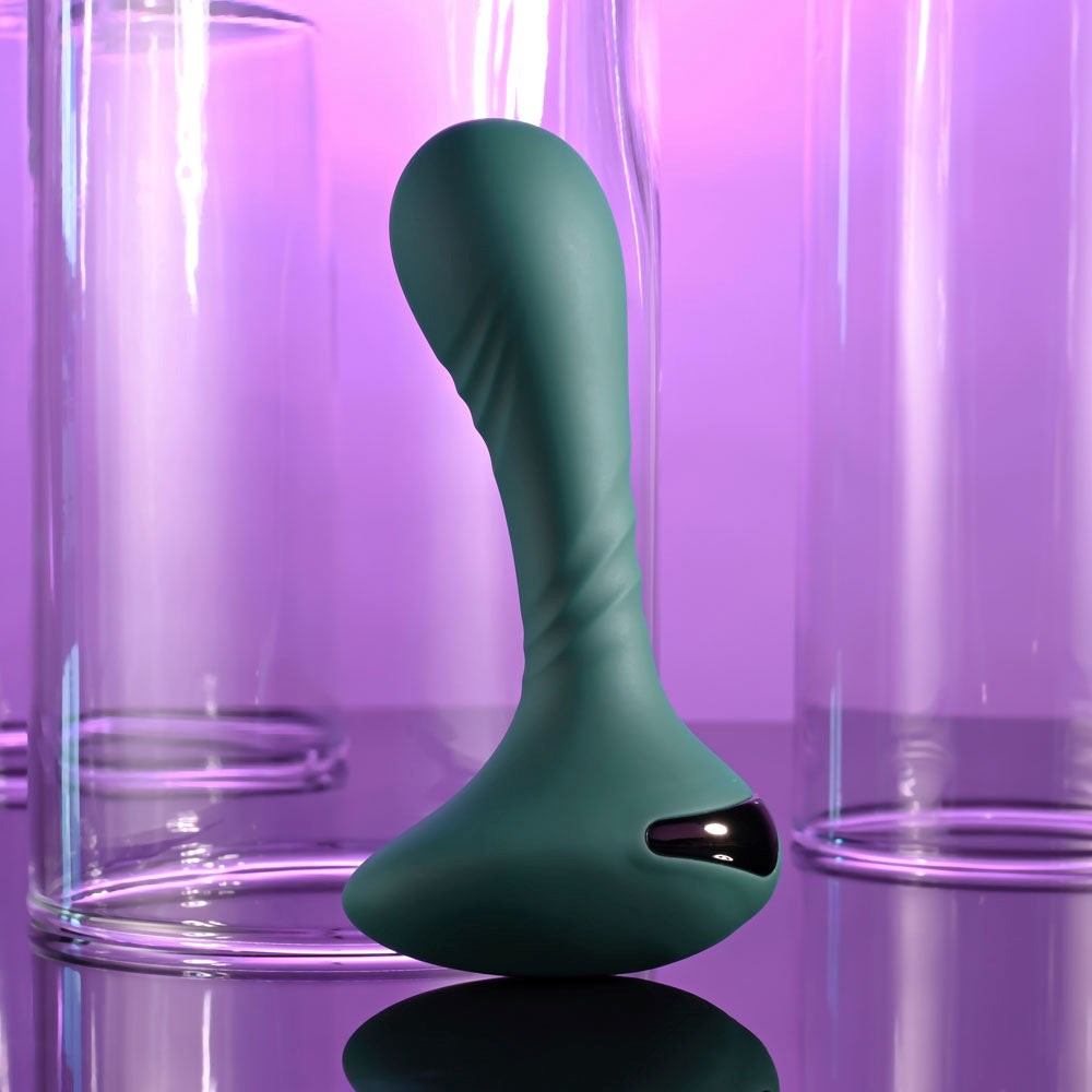Gender X GOES ANYWHERE Rechargeable Anal Vibrator Green - - Anal Vibrators