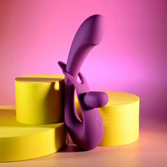 Playboy Pleasure CHA CHA SLIDE Rabbit Vibrator Purple - - Rabbit Vibrators