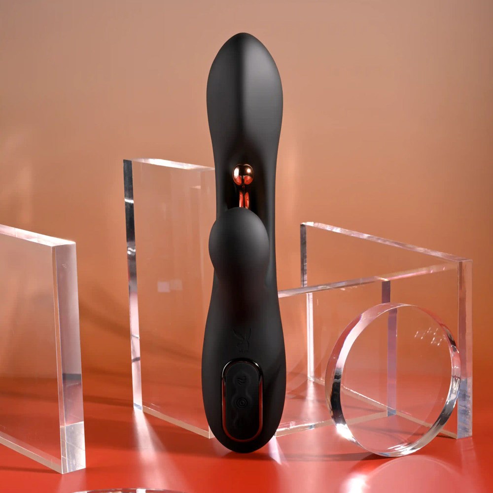 Playboy Pleasure AUREUS Internal Flicker Rabbit Vibrator - - Rabbit Vibrators