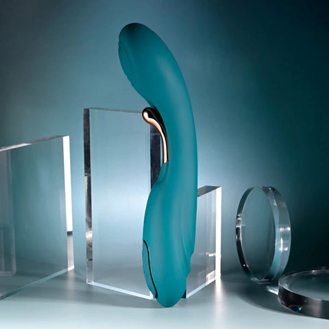 Evolved Playboy Pleasure AURELIE Rechargeable G Spot Vibrator Green Dual Motor - G-Spot Vibrators