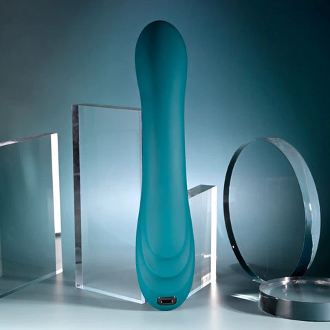 Evolved Playboy Pleasure AURELIE Rechargeable G Spot Vibrator Green Dual Motor - G-Spot Vibrators