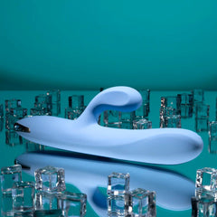 Playboy Pleasure UP AND AWAY Rabbit Vibrator Blue - - Rabbit Vibrators