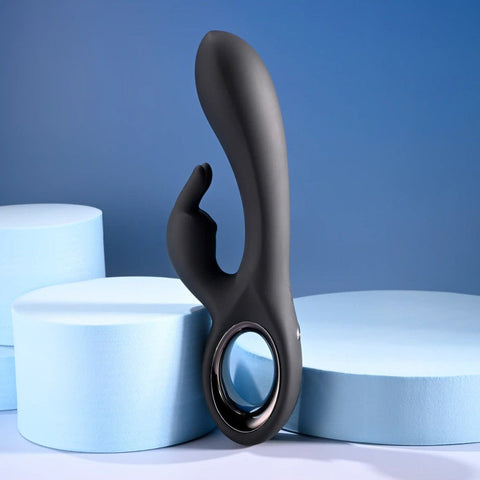 Evolved Playboy Pleasure LATE NIGHT BUNNY Rabbit Massager Black Dual Motors - Rabbit Vibrators