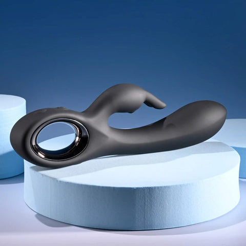 Evolved Playboy Pleasure LATE NIGHT BUNNY Rabbit Massager Black Dual Motors - Rabbit Vibrators