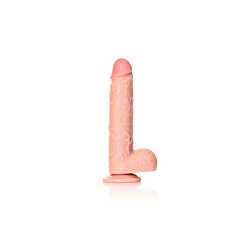 Shots Toys REALROCK 23 cm Straight Realistic Dildo with Balls Flesh Suction Cup - Realistic Dildos