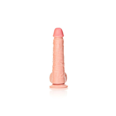 Shots Toys REALROCK 23 cm Straight Realistic Dildo with Balls Flesh Suction Cup - Realistic Dildos