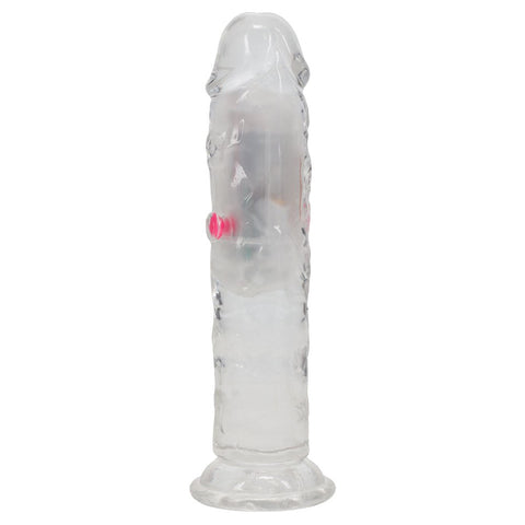 Shots Toys REALROCK No Balls Rechargeable LED Vibrating Dong with Suction Cup - Vibrating Dildos