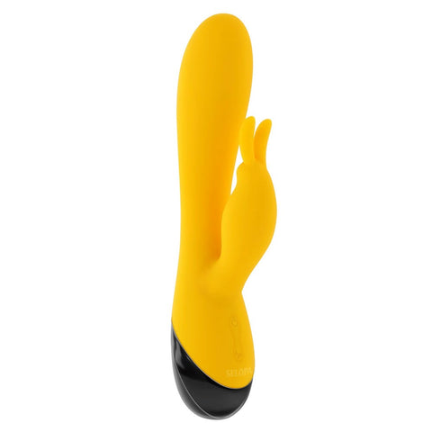 Evolved Selopa BUZZZ BUNNY Rechargeable Rabbit Vibrator Yellow Dual Motor - Rabbit Vibrators