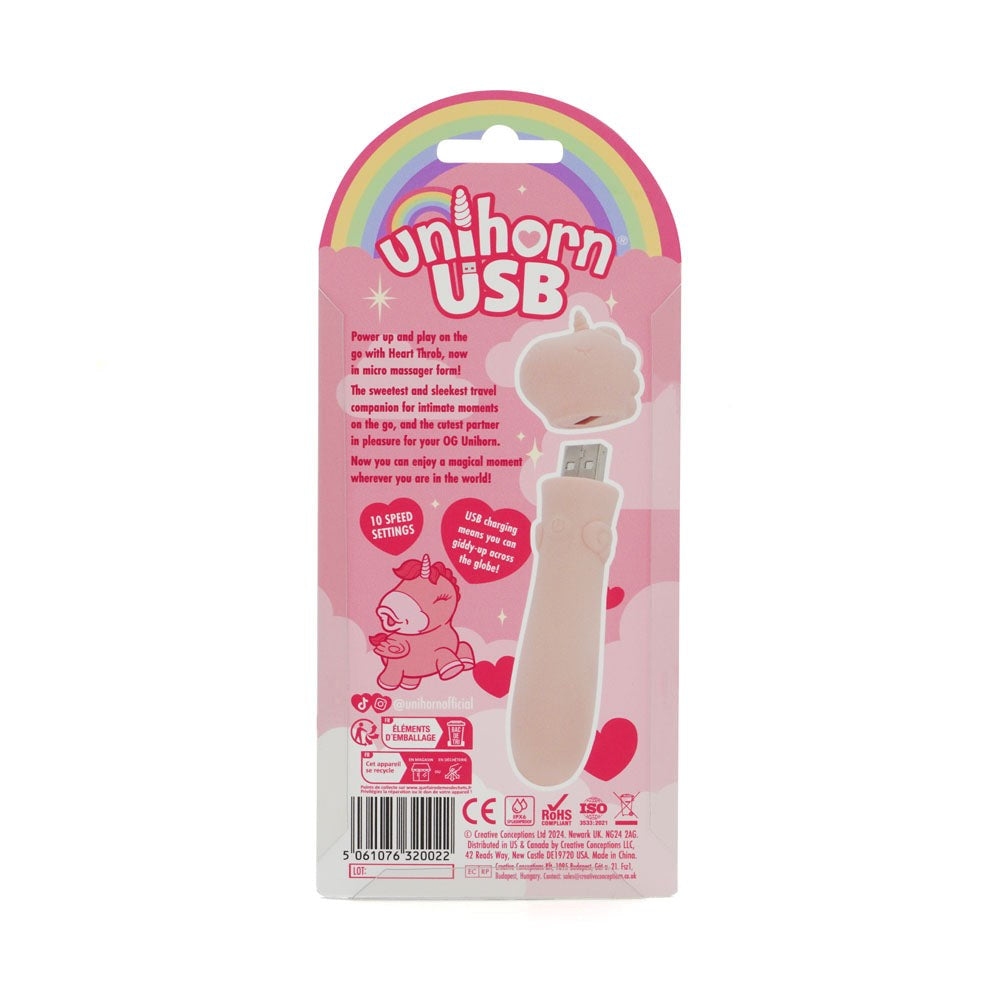 Unihorn Heart Throb Vibrating Bullet with Dual Motor Technology - - Bullet Vibrators