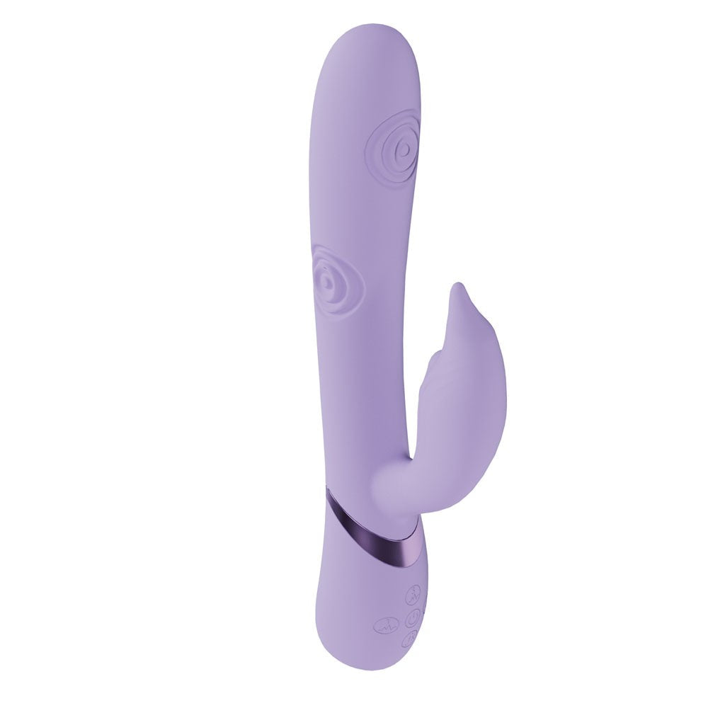 Shots Toys VIVE Pallina Rechargeable Rabbit Massager Purple Triple Stimulation - - Rabbit Vibrators