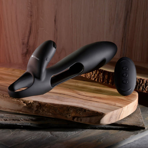 Evolved Zero Tolerance NAUTILUS Vibrating Penis Extender Sleeve Black Remote Control - Penis Sleeves and Extenders