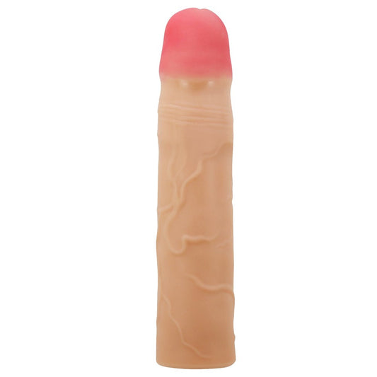 Baile Pretty Love Kylian 7.1 Inch Lifelike Penis Extender Sleeve - - Penis Sleeves and Extenders