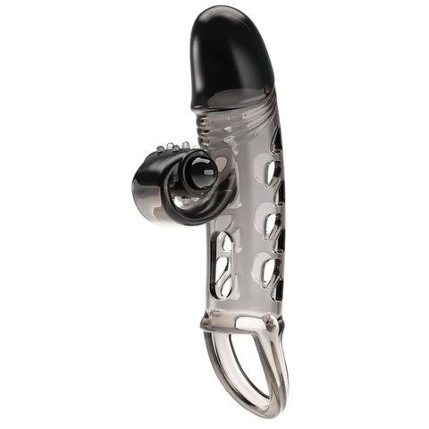 Baile Pretty Love Lonzo Mind Blowing Miracles Penis Sleeve with Vibrating Tip - Penis Sleeves and Extenders