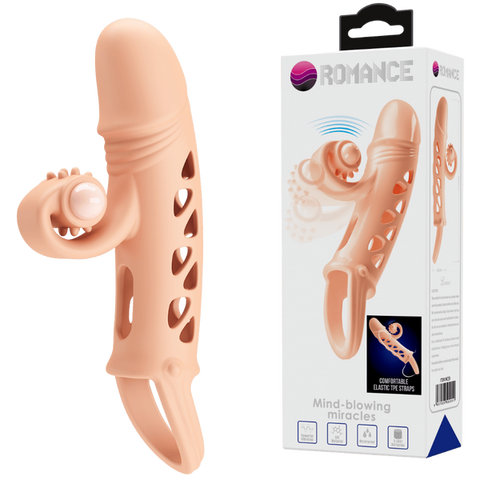 Baile Pretty Love Lonzo Mind Blowing Miracles Penis Sleeve with Vibrating Tip - Penis Sleeves and Extenders