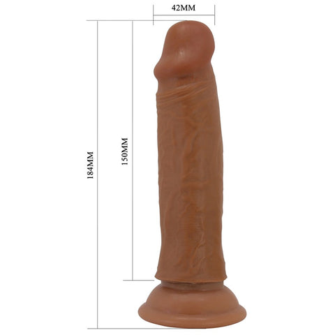 Baile Pretty Love Quentin 7.2 Inch Suction Cup Realistic Dong with Suction Cup - Realistic Dildos