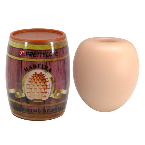 Baile Pretty Love Madeira Charming Barrel Masturbator Peach Textured Stimulation - Masturbators and Strokers