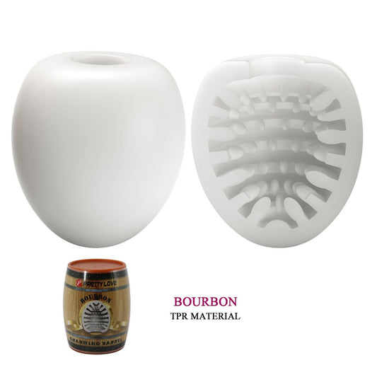 Pretty Love Bourbon Charming Barrel Masturbator White - - Masturbators and Strokers