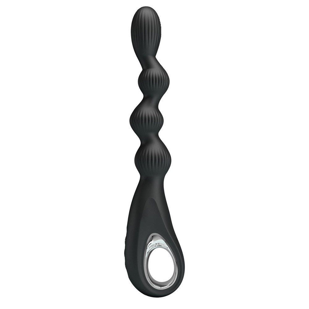 Pretty Love Federer Rechargeable Anal Vibrator Black - - Anal Vibrators