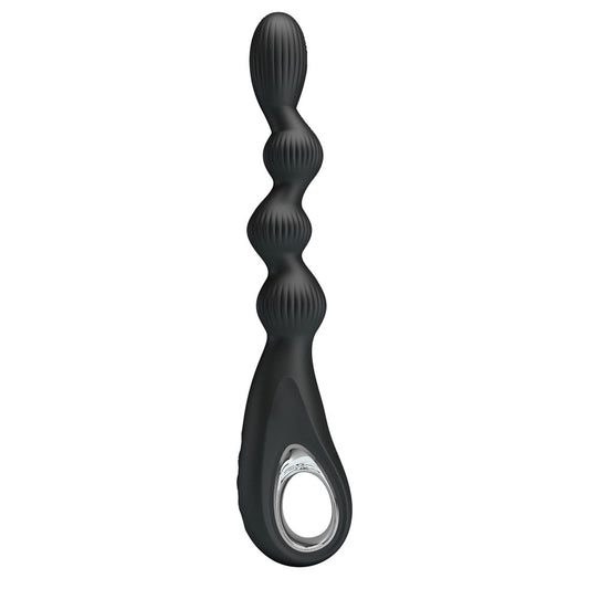 Pretty Love Federer Rechargeable Anal Vibrator Black - - Anal Vibrators