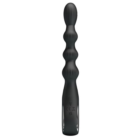 Baile Pretty Love Federer Rechargeable Anal Vibrator Black Cock Ring - Anal Vibrators