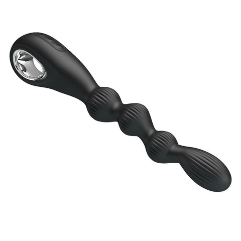 Baile Pretty Love Federer Rechargeable Anal Vibrator Black Cock Ring - Anal Vibrators