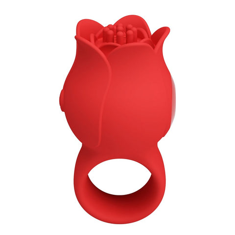 Baile Pretty Love Jae Rose Adult Finger Vibrator Red Cock Ring - Clit Ticklers and Pulsators
