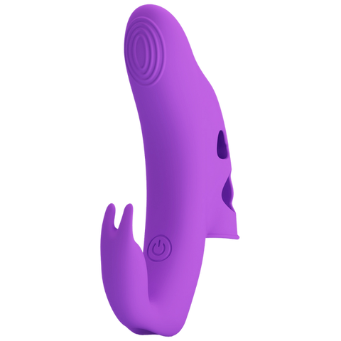 Pretty Love Yenna Rechargeable Honey Finger Vibrator Purple Finger Stimulation - Finger and Tongue Vibrators