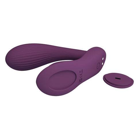 Baile Pretty Love Franz App Control G Spot Vibrator Byzantium with Textured Ring - G-Spot Vibrators