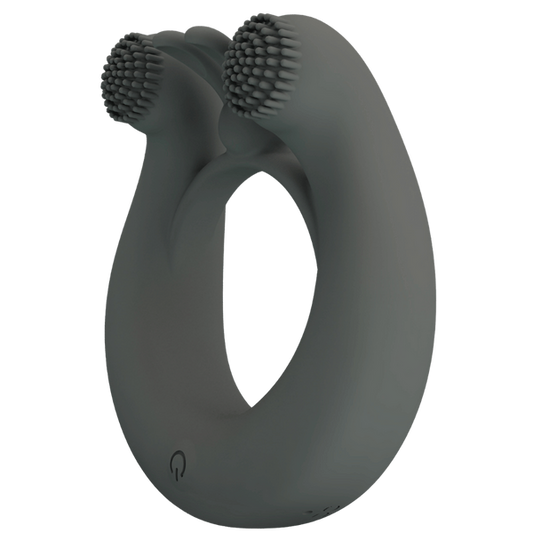 Pretty Love Master Ring Dahlia Vibrating Dick Ring Grey - - Vibrating Cock Rings