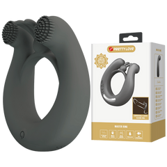 Pretty Love Master Ring Dahlia Vibrating Dick Ring Grey - - Vibrating Cock Rings