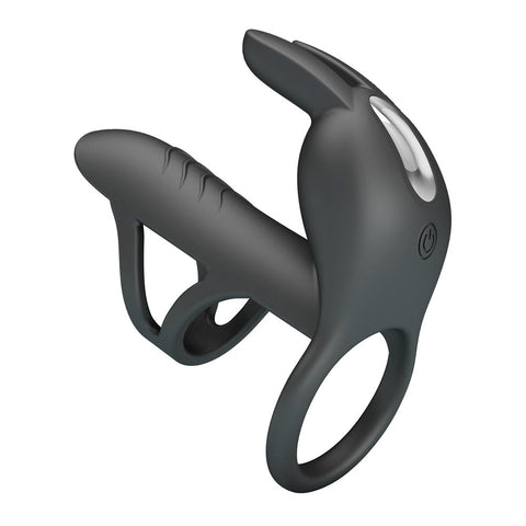 Baile Pretty Love Matty Vibrating Mens Penis Sleeve with Clitoral Stimulator - Penis Sleeves and Extenders