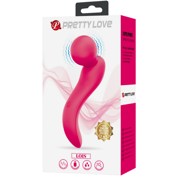 Pretty Love Lois Rechargeable Body Wand Vibrator Pink - - Body Wands