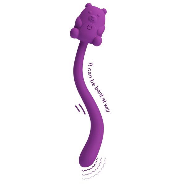 Pretty Love Cute Bear Flirting Stick Adult Massager - - Personal Massagers