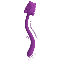 Pretty Love Cute Bear Flirting Stick Adult Massager - - Personal Massagers