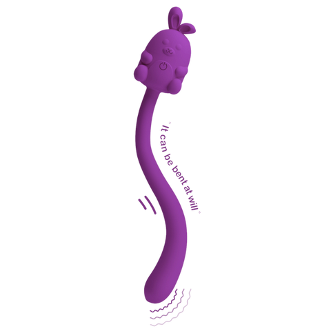 Baile Pretty Love Cute Bunny Flirting Stick Personal Massager Vibrating Ring - Personal Massagers