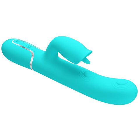 Baile Pretty Love Gigi 3 in1 Multi Function Rabbit Massager with Cock Rings - Rabbit Vibrators