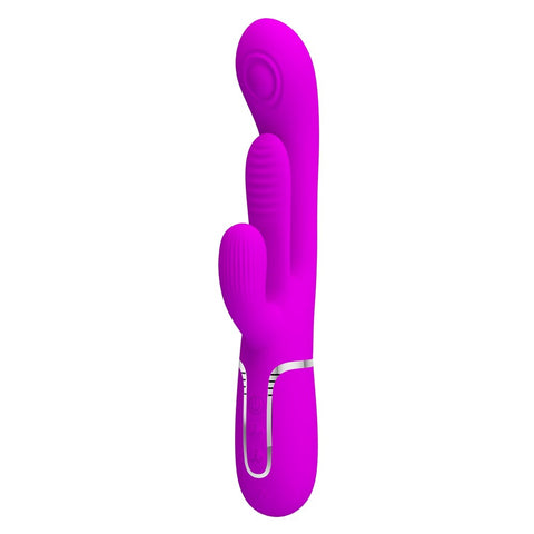 Baile Pretty Love Shania 4 in1 7 Functions Rabbit Vibrator with Dual Motors - Rabbit Vibrators