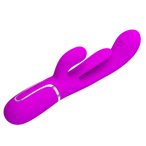 Baile Pretty Love Shania 4 in1 7 Functions Rabbit Vibrator with Dual Motors - Rabbit Vibrators