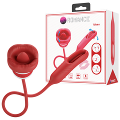 Pretty Love Alyss Hot Lips Clitoral Vibrator Red/White - - Clit Ticklers and Pulsators