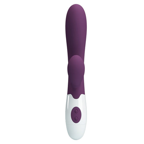 Baile Pretty Love Alvis 30 Functions Rabbit Vibrator Purple Dual Stimulation - Rabbit Vibrators