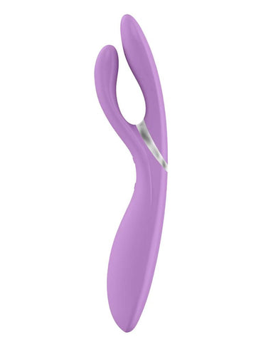 Xgen Products OVO E6 Rechargeable Flexible Rabbit Vibrator Rose - Rabbit Vibrators
