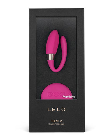 Lelo Tiani 2 Silicone Clitoral Massager Cerise SenseMotion Wearable - Clit Ticklers and Pulsators