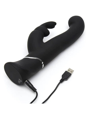 Love Honey Happy Rabbit G Spot Stroker Rabbit Vibrator Black - Rabbit Vibrators