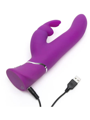 Love Honey Happy Rabbit Curve Power Motion Rabbit Vibrator Purple - Rabbit Vibrators
