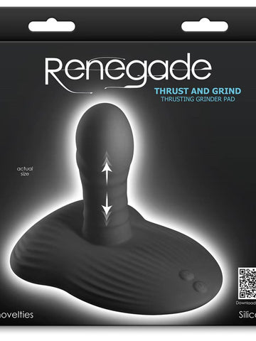 NS Novelties Renegade Thrust and Grind App Control Stimulator Black Dual Action - Personal Massagers