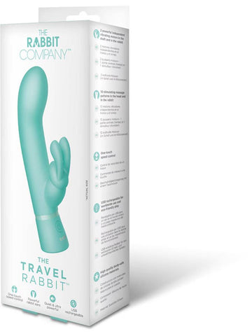 Xgen Products The Rabbit Company Travel Rabbit Vibrator Blue Dual Motor - Rabbit Vibrators