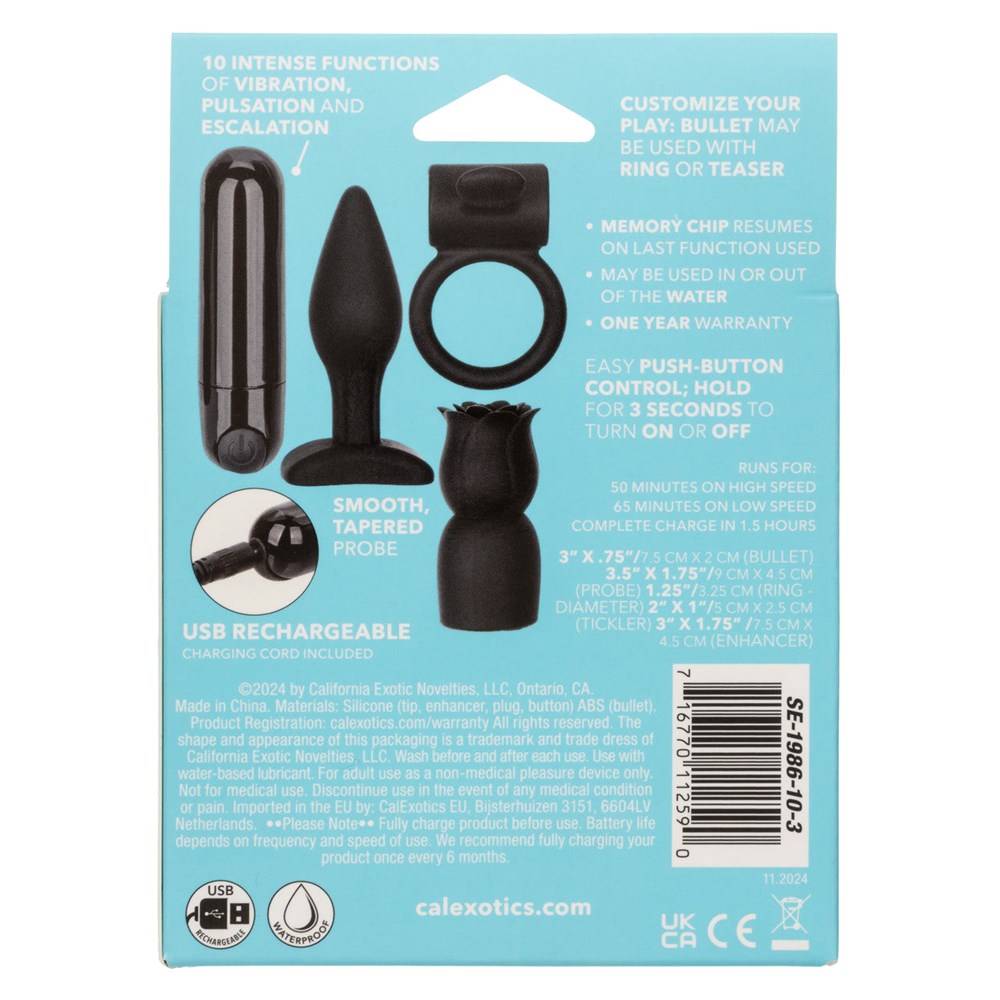 California Exotics Pleasure Sex Kits Allure Collection Four Tool Kit - - Sex Kits